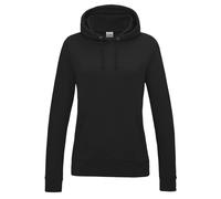 AWDis Women's Girlie College Hoodie, Black (Jet Black), 10 (Manufacturer Size:Small)