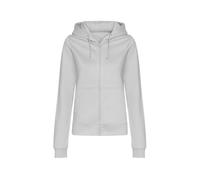 AWDis Womens/Ladies College Heather Full Zip Hoodie (L) (Heather Grey)