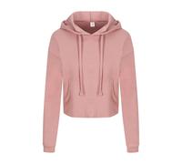 Just Hoods by AWDIS Cropped Hoodie JH016 Ladies Dusty Pink XS
