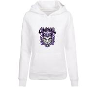 Women's hooded sweatshirt Miss Tee Always On Fire Blanc XL