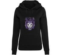 Women's hooded sweatshirt Miss Tee Always On Fire Noir M