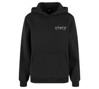 Women's hooded sweatshirt Miss Tee Always Trust Your Heart Noir 3XL