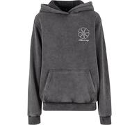 Women's hooded sweatshirt Miss Tee One Line Flowers Gris XS