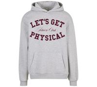 Women's hooded sweatshirt Mister Tee Get Physical Fluffy Gris L