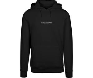 Women's hooded sweatshirt Mister Tee Thank Me Later Noir M