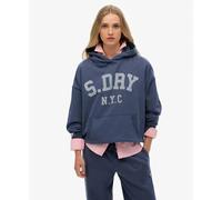 Women's hooded sweatshirt Superdry Athletic Essential Relaxed Bleu L