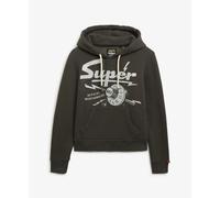 Women's hooded sweatshirt Superdry Band Merch Black XL