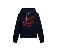 Women's hooded sweatshirt Superdry High Flyers Bleu L