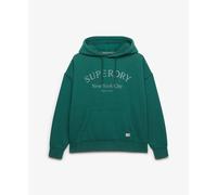 Superdry Luxe Casual Relaxed Hoodie Green M Woman