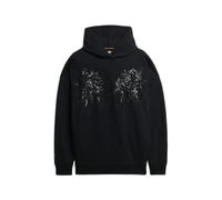 Superdry Tattoo Embellish Oversize Hoodie Black S Woman