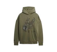 Women's hooded sweatshirt Superdry Tattoo Embellish Vert S