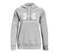 Under Armour Rival Fleece Big Logo Hoodie Grey S Woman