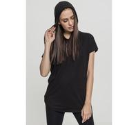 Urban Classics Women's Ladies Sleeveless Jersey Hoody T-Shirt, Black, S