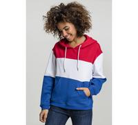 Women's hooded sweatshirt Urban Classic Oversized 3-tone Rouge S