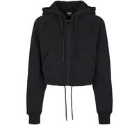 Women's hooded sweatshirt urban Classic raglan zip Noir L