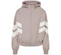 Women's hooded sweatshirt Urban Classics crinkle batwing (large sizes) Rose 2XL