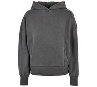 Women's hooded sweatshirt Urban Classics Heavy Terry Garment Dye Noir XS