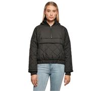 Urban Classics Oversized Diamond Quilted Pull Over Jacket Black L Woman