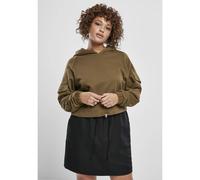 Women's hooded sweatshirt Urban Classics short worker (grandes tailles) Vert 3XL