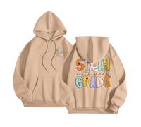 Women's Hooded Sweatshirt with Lettering Print for Back to the Home, Women's Long Sleeve Pullover Sports Casual Hoodie Autumn Winter Warm Sweatshirts Breathable Sweatshirts, Sweatshirts, Vests and