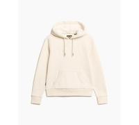 Women's hooded sweatshirt with metallic logo Superdry Luxe Beige S