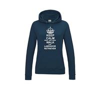 Womens Hooded Sweatshirts Keep Calm & Walk The Labrador Retriever Dog