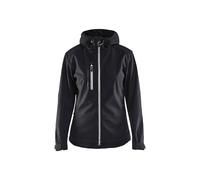 Women's hooded waterproof jacket Blaklader Noir XL