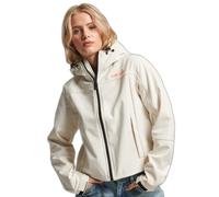 Women's hooded waterproof softshell jacket Superdry Code Trekker Gris L