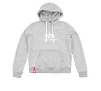 Alpha Industries New Basic Big Logo Hoodie Women for Women Size L - grey heather