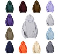 Women's Hoodie Pullover Long Sleeve Hooded Sweatshirt with Pocket Solid Plus Size Hoodies Casual Fit Tops Comfortable Home Going Out Sweatshirts Holiday Ladies Travel Hoodies Autumn Winter S-3XL Gray