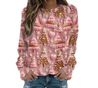 womens hoodie,ugly christmas jumpers,Christmas Jumpers for Women Xmas Jumper Autumn Winter Sweatshirts Ladies Tops Long Sleeve Shirts Sweaters Fall Oversized Outfits Elegant Hoodies Clothing,Pink,M