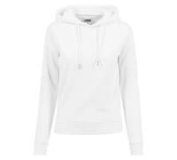 Urban Classics Women's Basic Ribbed Hooded Sweatshirt White M