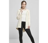 Urban Classics Jacket, Women's Long Hoodie Parka, Drawstring Zip, Large Pockets, Whitesand, Small