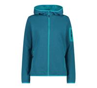 Women's Hoodie with Mesh Inserts CMP Knit-Tech Turquoise XS