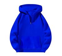Womens Hoodies And Winter Casual Japanese With A Half Zipper Long Sleeved Sweatshirt Pullover 1/2 Zip Women Woman Hoodie Ladies Pink For Blue Zipped Sweatshirts Uk Cotton Up Size 18 Women'S