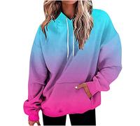 womens hoodies,Hoodies for Women UK Oversized Sweatshirts Long Sleeve Shirts Cute Loose Y2K Clothes Fall Pullover Top Holiday Clothes Festival Outfits Athletic Wear Activewear,XXL
