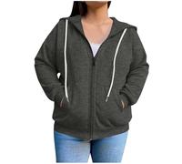 Womens Hoodies Loose Fit Zip Up Hoodies for Women Comfy Soft Lightweight Long Sleeve Thin Hooded Sweathsirt Fashion Jacket Womens Zip Up Oversized Long Sleeve Sweatshirts
