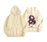 Women's Hoodies Printed Japanese Pattern On The Back Hoodie, Women's Sports Casual Sweatshirts, Vests & Sweatshirts Long Sleeve Sweatshirts Breathable Hoodie Oversize Sweatshirts Autumn Winter Warm