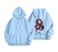Women's Hoodies Printed Japanese Pattern On The Back Hoodie, Women's Sports Casual Sweatshirts, Vests & Sweatshirts Long Sleeve Sweatshirts Breathable Hoodie Oversize Sweatshirts Autumn Winter Warm