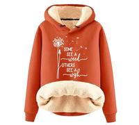 Womens Hoodies Pullover,Autumn And Winter Thickened Velvet Warm Solid Color Color Cardigan Women'S Hooded Sweatshirt