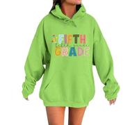 Women's Hoodies Sweatshirts Hooded Jacket Girl's Hoodie Inspirational Sweatshirt for Teen Girls Cute Cartoon Graphic Hoodies (Green, S)