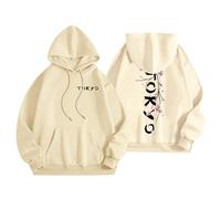 Women's Hoodies with Japanese Print on the Back and Front, Women's Sports Casual Pullover Long Sleeve Sweatshirts, Sweatshirts, Vests and Sweatshirts Breathable Sweatshirts Autumn Winter Hoodie