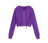 Women's Hoodies Womens Long Sleeve Zipper Outdoor Fashion Hoodies Ladies Lightweight Long Sleeve Zip Up Fashion Hoodie Casual Tops Ladies Casual Trendy Long Trendy Hoodie UK Size S-5XL