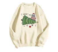 Women's Hoodless Sweatshirt - Product Title Women Its Fall Yall Pumpkin Halloween Sweatshirt Leopard Print Casual Long Sleeve Pullover Shirt Tops Blouse (Beige, XXL)