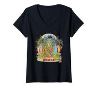 Women's Ho'okipa Beach Maui Hawaii Surfing Windsurfing Keepsake V-Neck T-Shirt