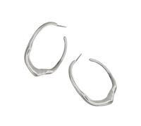 Women's Hoop Earrings In Gold Silver Women Large Thick Round Circular Hoop Punk Jewelry Punk Studs Round Pendant Earrings