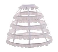 Women's hoop skirt Bridal Dress Gown Slip Petticoat, One Size, Style-09