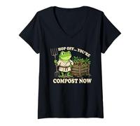 Women's Hop Off You are Compost Now V-Neck T-Shirt