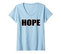 Women's Hope Wins Over Hate Every Time - V-Neck T-Shirt
