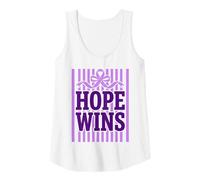 Womens Hope Wins Purple Ribbon Tank Top